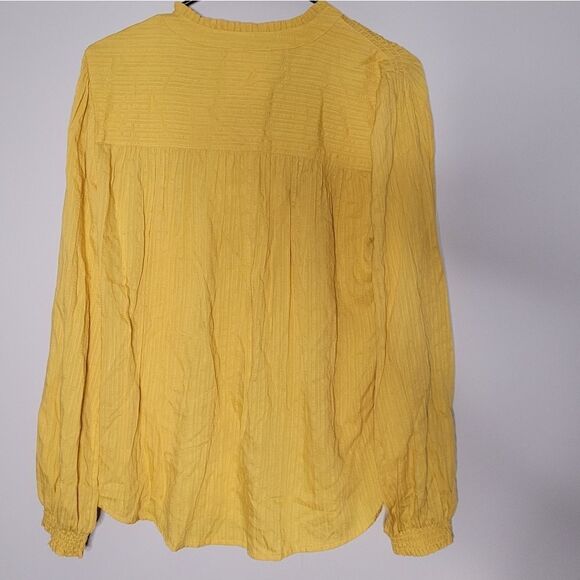 🌴100% VISCOE Dobby blouse Gold - Picture 5 of 7